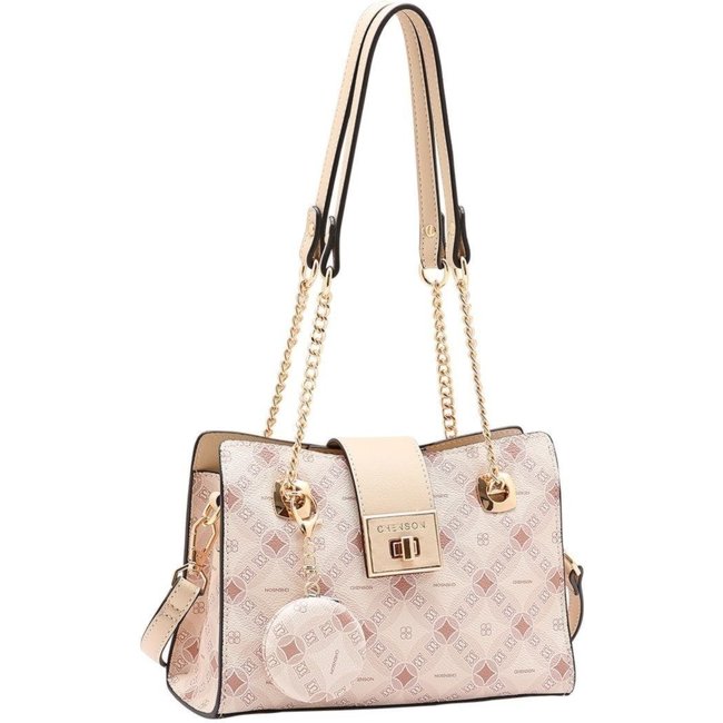 Bolsa Feminina Chenson Monograma Contemporâneo 3485379 Bege