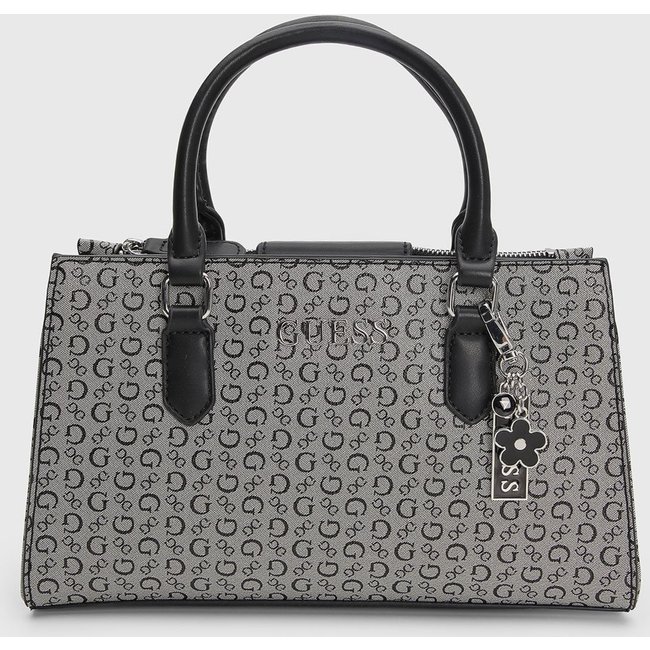 Bolsa Feminina Guess Grande Monograma Cinza
