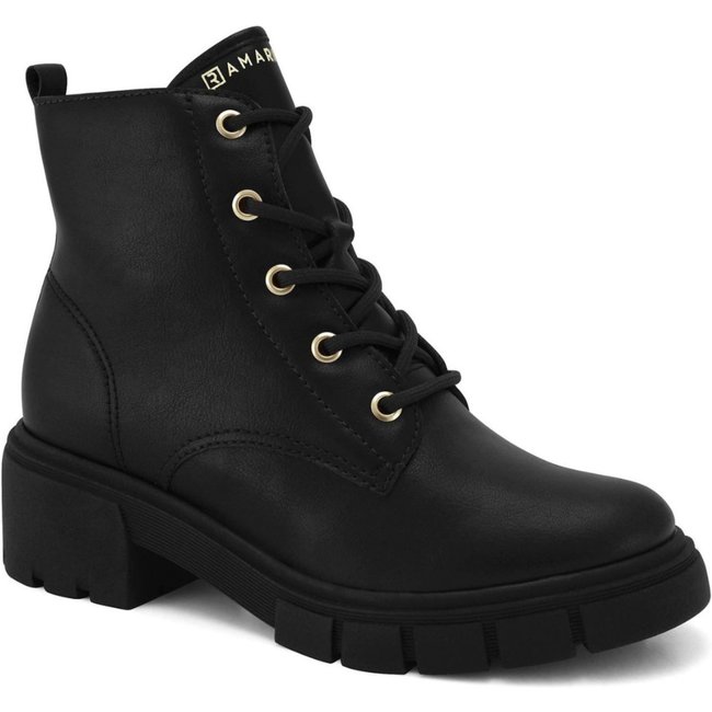 Bota Coturno Feminina Preta Ramarim 2412101-2