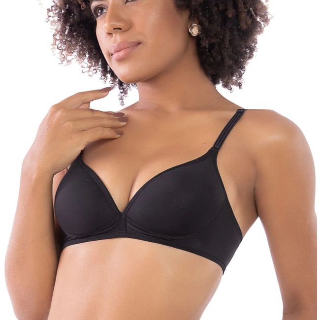 Kit Com 2 Sutiãs Feminino Com Bojo E Sem Aro DelRio