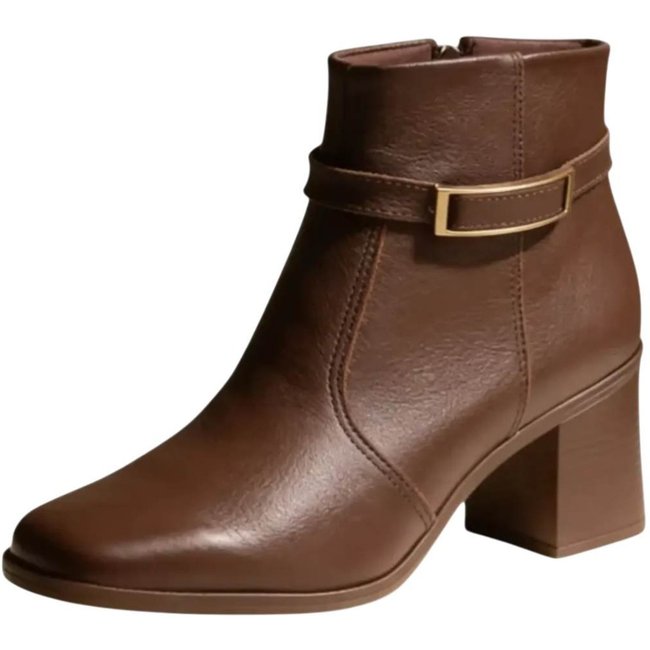 Bota Feminina Confortavel Moda Cano Baixo Sofisticada ce
