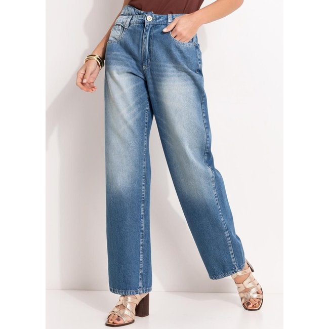Calça Em Jeans Médio Quintess