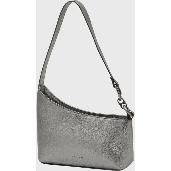 Bolsa Shoulder Couro Mariart Lírio Onix