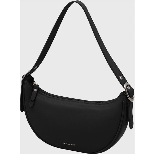 Bolsa Shoulder Couro Mariart Lima Preta
