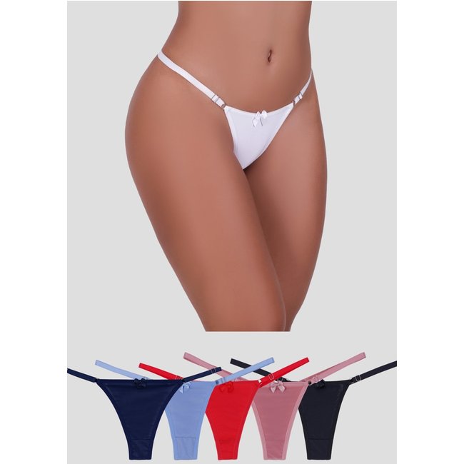 Kit 6 Calcinhas Básica MdMix Tanga Microfibra