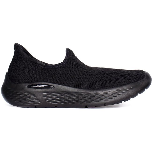 Tênis Feminino Actvitta Calce Fácil Knit Preto