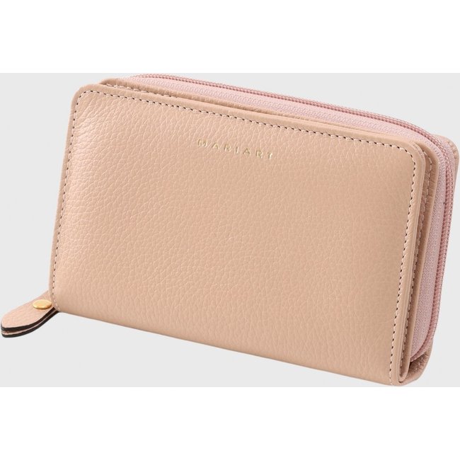 Carteira de Couro Mariart 701 Creme