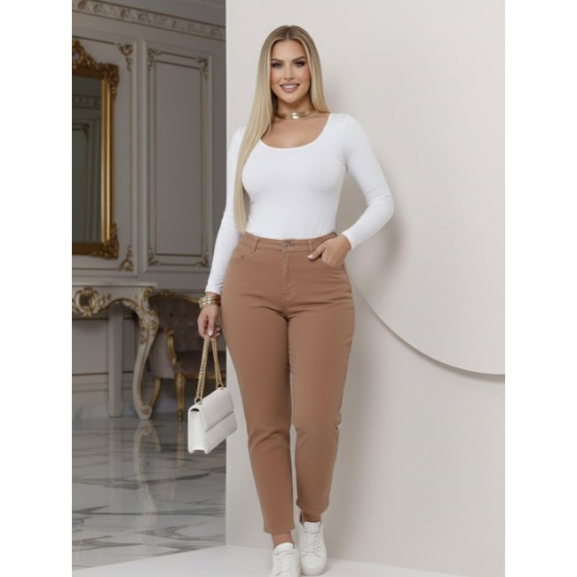 Widleg Sarja Kiridas Sarja Feminina Confortavel Elegânte e Estilosa Para Todos os Momentos Marrom