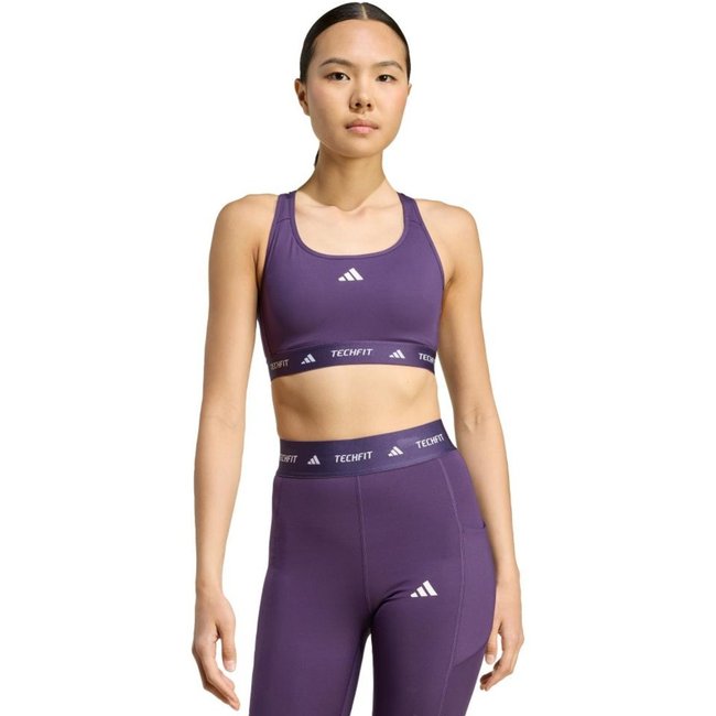 Top TECHFIT adidas Performance Roxo