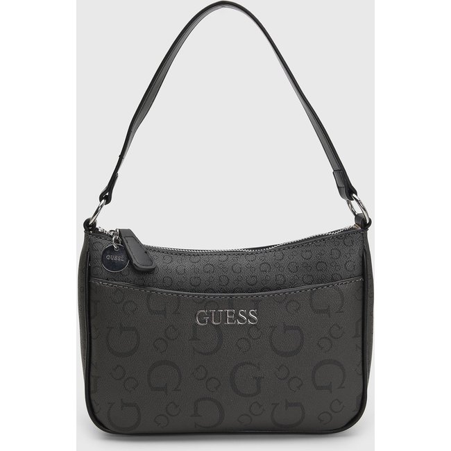 Bolsa Média Feminina Guess Monograma Grafite