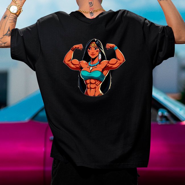Camiseta Oversized Poca Academia Preto