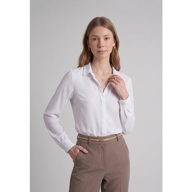 Camisa Intens Manga Longa Crepe Branco