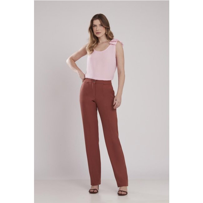 Calça Bootcut Alfaitaria Tijolo