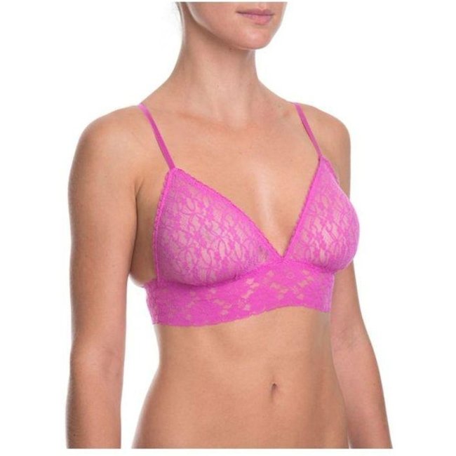 Sutiã Triângulo Renda Sweet Lace Rosa Violetinha Rosa
