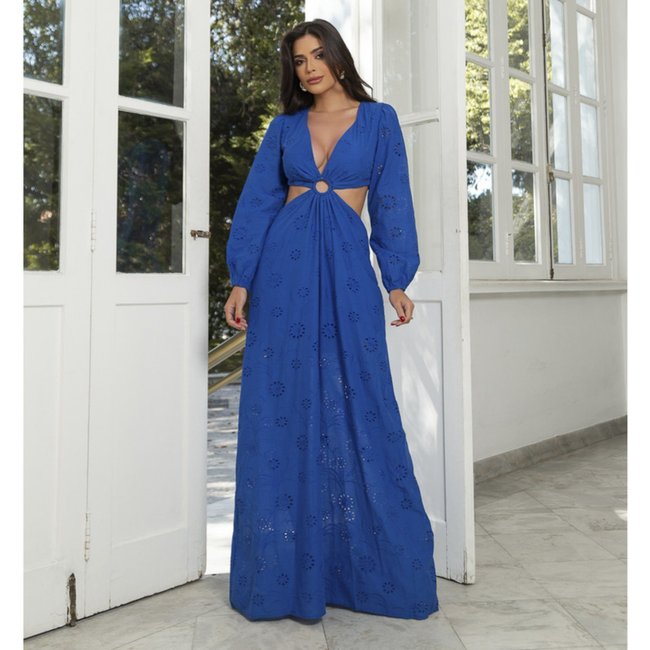 Vestido De Festa Auston Rebecca Azul