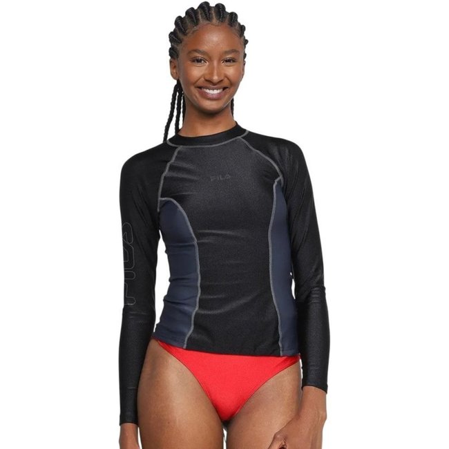 Camiseta Manga Longa Fila Water Sports Feminina - Preto - fila