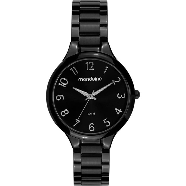 Relógio Feminino Casual Preto Mondaine