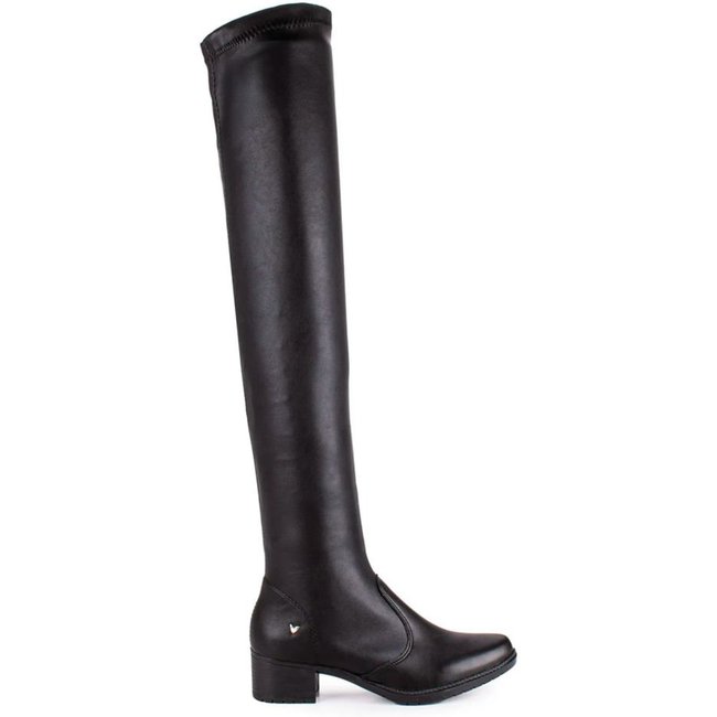 Bota Feminina Mississipi Over Salto Bloco Preto