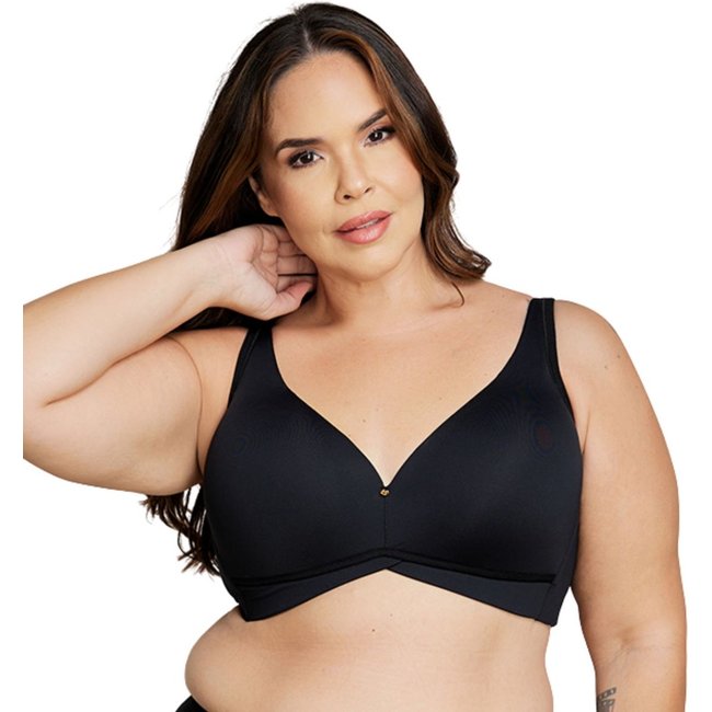 Sutiã Plus Size Top Com Bojo Sem Aros Nayane