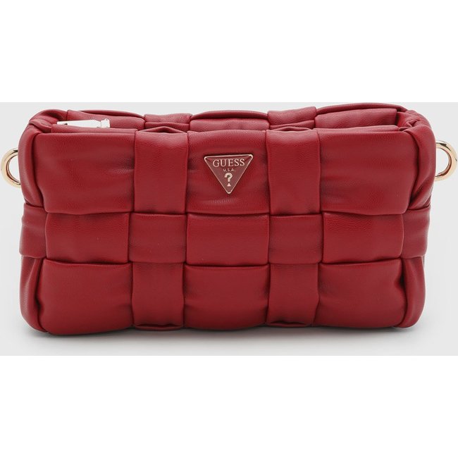 Bolsa Média Guess Acolchoada Vermelha