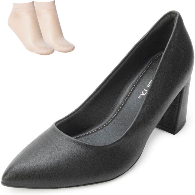 Scarpin Salto Piccadilly e Meia PD23-745135 Preto
