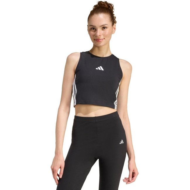 REGATA ACOLCHOADA ESSENTIALS TRÊS LISTRAS adidas Sportswear Preto