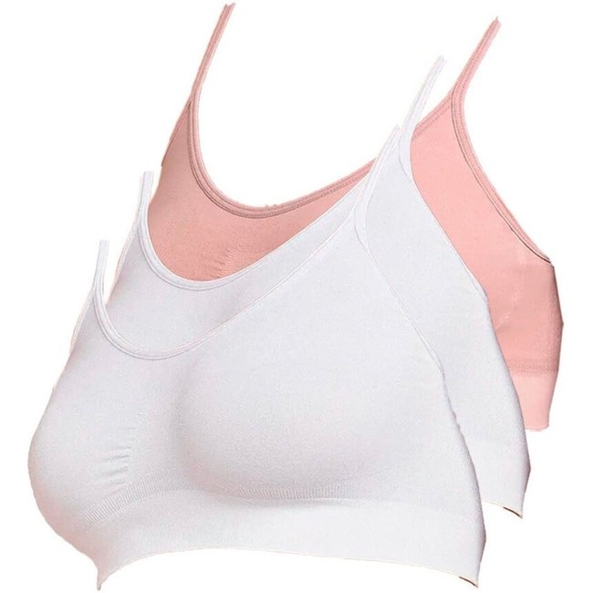 Kit com 3 Top sem Aro e sem Bojo Hope S21020 Branco
