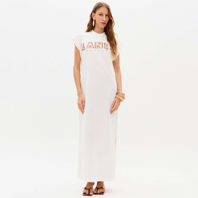 Vestido Super Midi Lança Perfume Slv Ve26 Off White Feminino