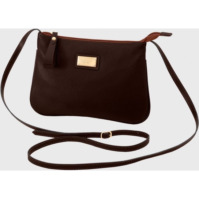Bolsa Transversal Couro Mariart 199MRT Chocolate