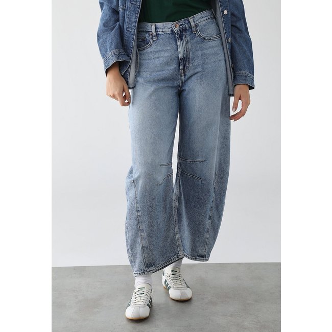 Calça Feminina GAP Barrel Azul Claro