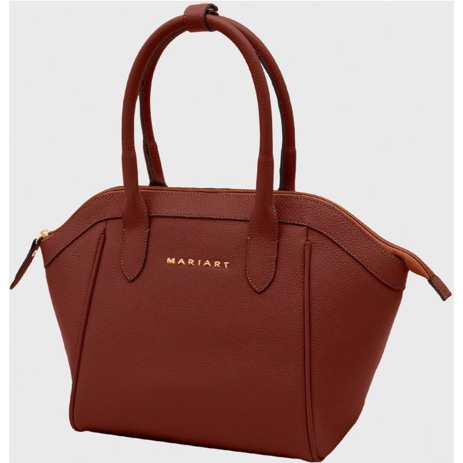 Bolsa Shoulder Couro Mariart Mini Petúnia Terracota