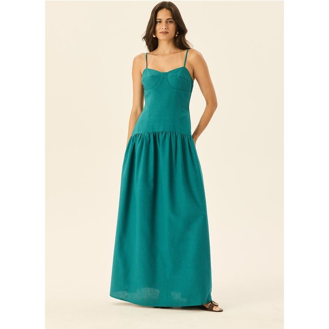 Vestido Longo Drop Waist