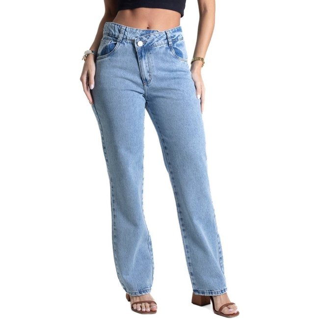 Calça Jeans Sawary Reta - 281930 - Azul - Sawary
