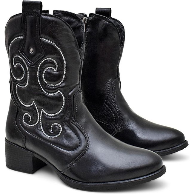 Bota Mila Marques Feminina Country Bordada