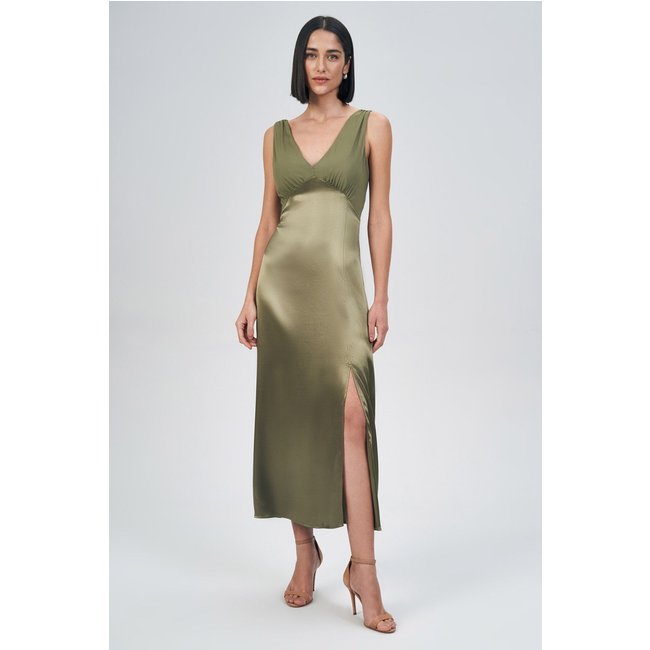 Vestido Acetinado Radiancy Feminino Acostamento
