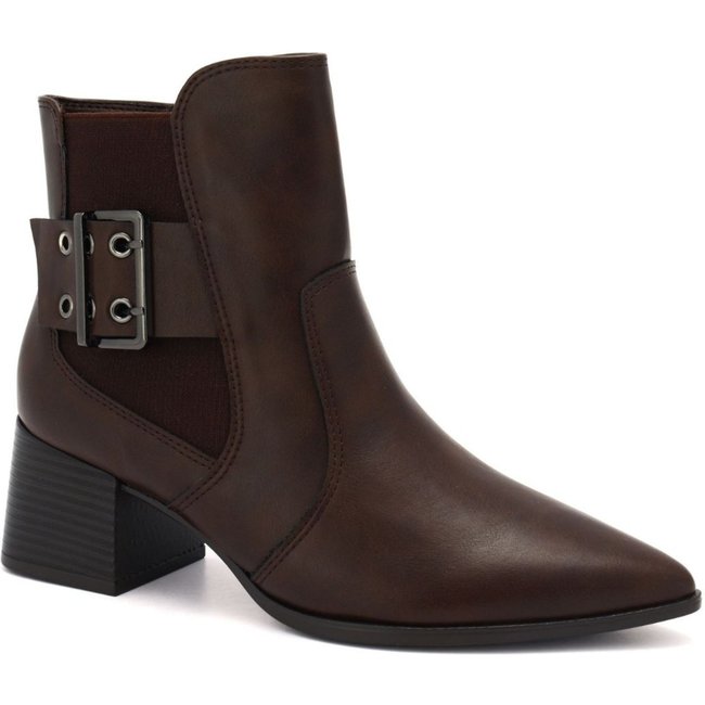 Bota Feminina Cano Curto Marrom Ramarim 2559132-2