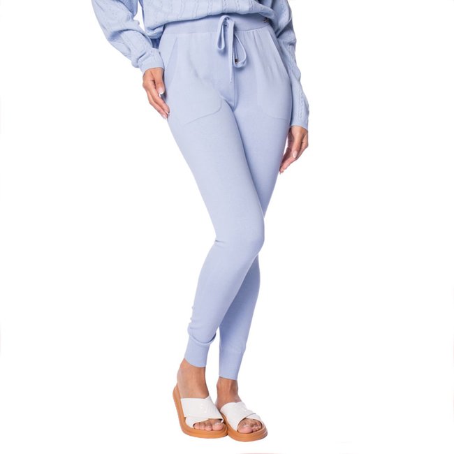 Calça Feminina Biamar Jogger com Cordão Azul Claro
