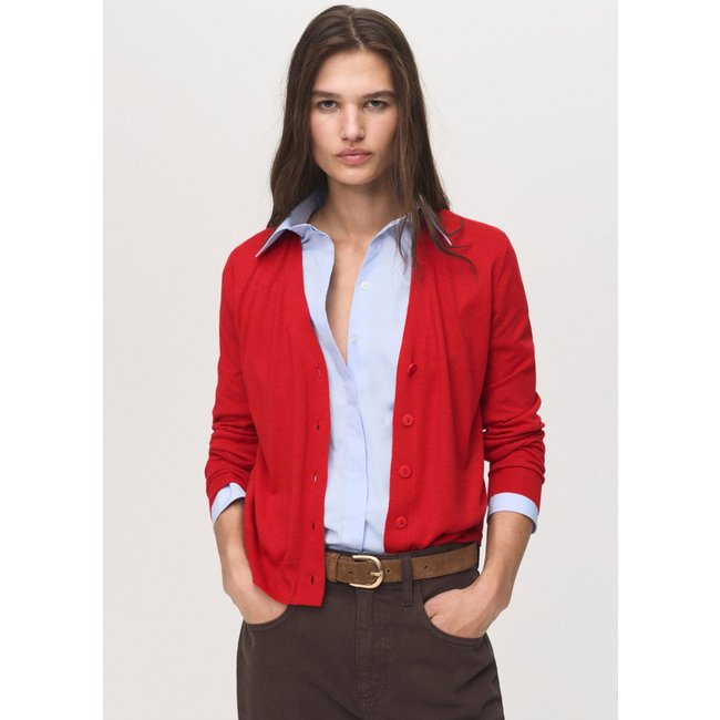 Cardigan Feminino Mango LUCCAV Vermelho