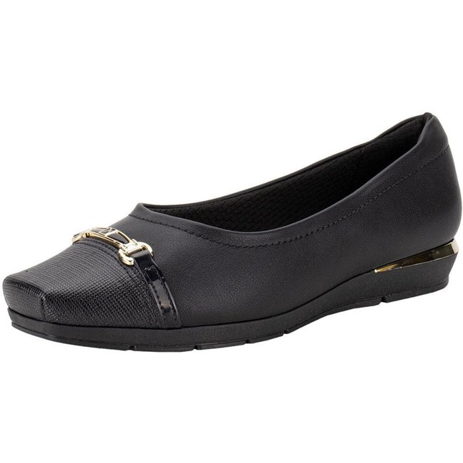 Sapato Feminino Anabela Piccadilly 147305 0087305 Preto