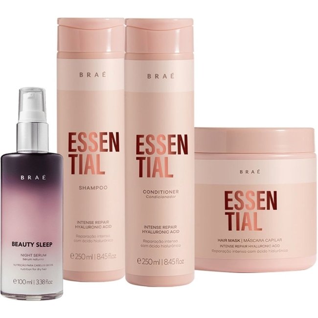 Kit Braé Essential Beauty Sleep - Máscara G (4 produtos)