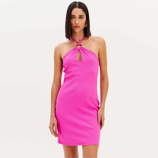 Vestido Curto Easy Lança Perfume Argola Ve26 Rosa Feminino
