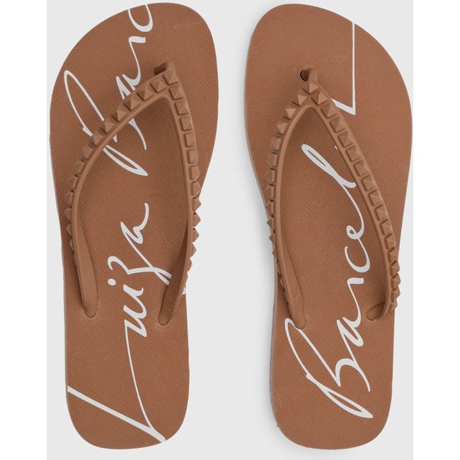 Chinelo Luiza Barcelos De Dedo Marrom