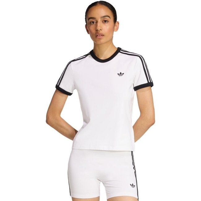 CAMISETA TRÊS LISTRAS SLIM adidas Originals Branco