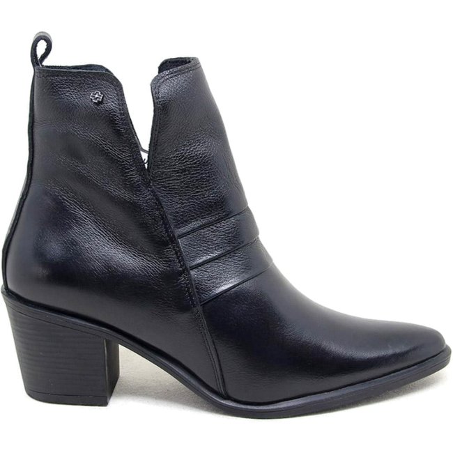 Bota Loren Couro Preto - LOR002