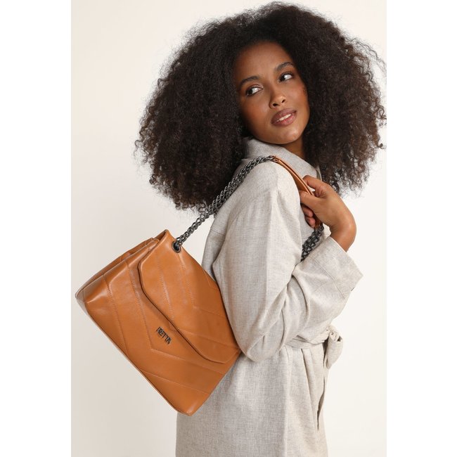 Bolsa Feminina Retta Isa Matelassê Caramelo