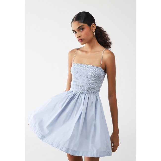 Vestido Feminino Farm Smock Azul Claro