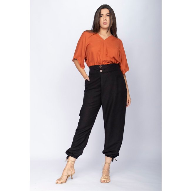 Calça Amazonia Vital Cargo Lisle Viscose Preta