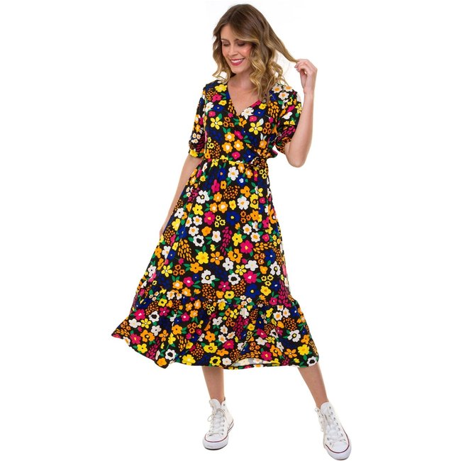 Vestido Manuela Jardim Preto