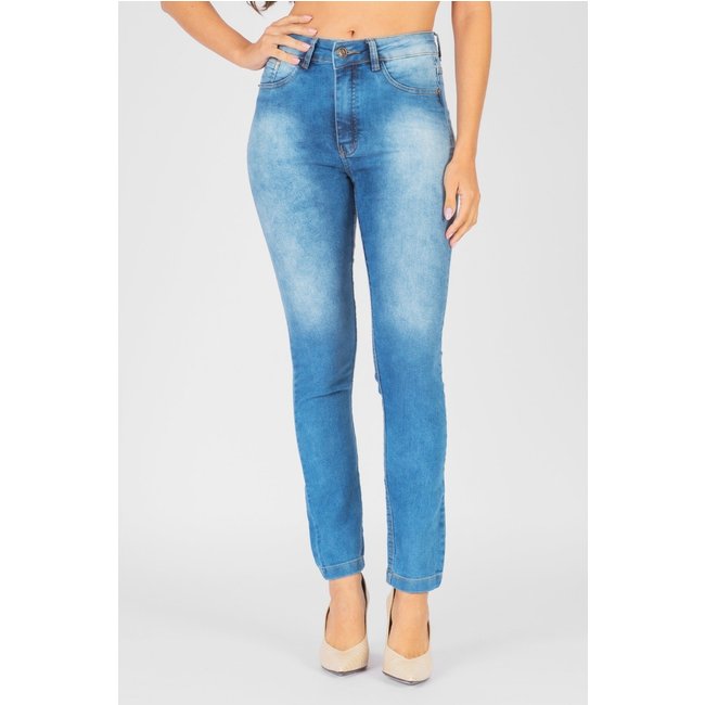Calça Jeans Skinny Cintura Alta