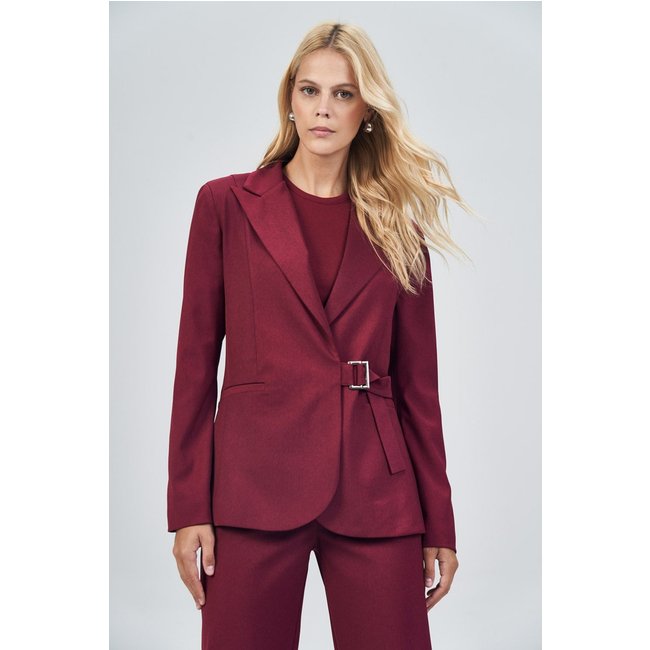 Blazer Alfaiataria Com Faixa Feminino Acostamento